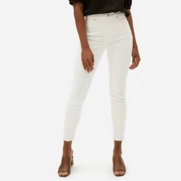 Everlane White High Rise Skinny‎ Jeans - Picture 1 of 7